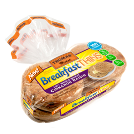 Thomas’® 100% Whole Wheat Cinnamon Raisin Breakfast Thins™ Rounds