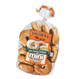 Thomas'® 100% Whole Wheat Mini Bagels