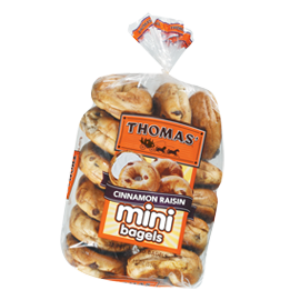 Thomas'® Cinnamon Raisin Swirl Mini Bagels