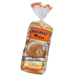Thomas'® Plain Made with Whole Grains Bagels