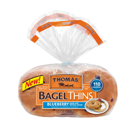 Thomas’® Blueberry Bagel Thins™ Bagels made with Whole Grain