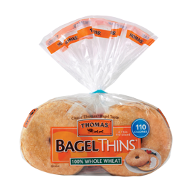 Thomas'® 100% Whole Wheat Bagel Thins™ Bagels 