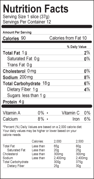 Nutrition Label