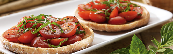 Grape Tomato Bruschetta