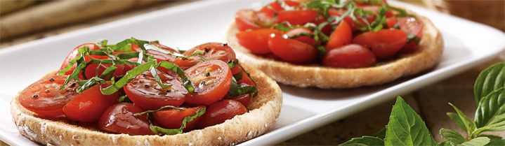 Grape Tomato Bruschetta