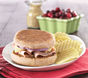 Turkey Muffin Sandwiches